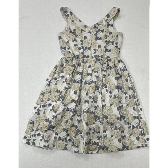 GAL MEETS GLAM Ava Rose Jacquard Dress Size 6 Fit And Flare Pockets Sleeveless - Picture 9 of 9